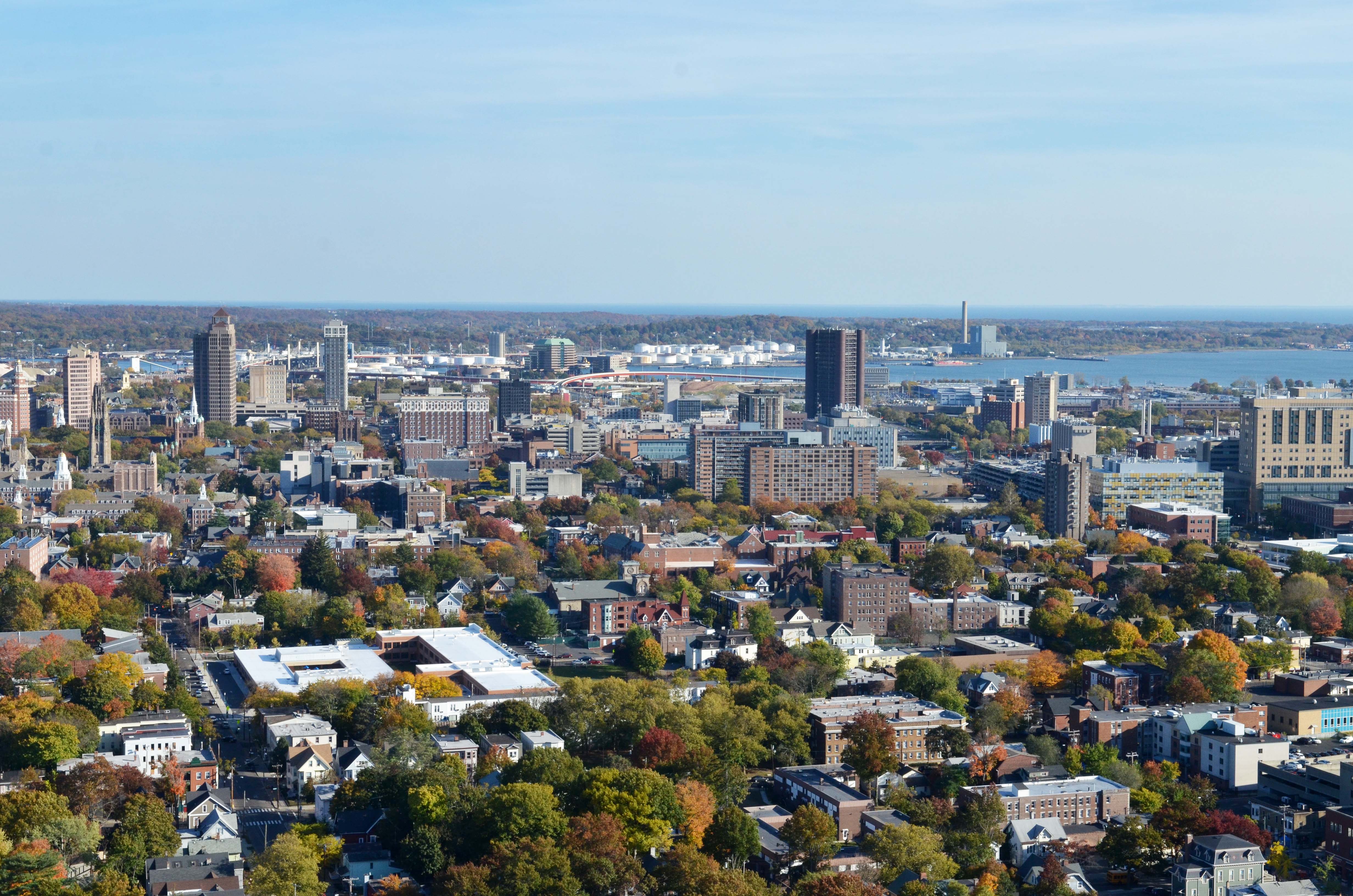 Aerial view of New Haven