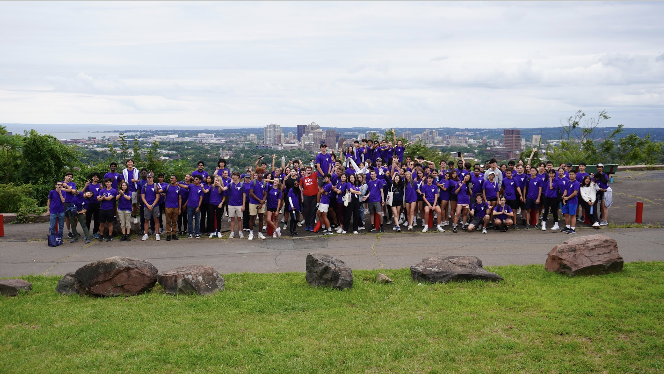 Camp LAUNCH group photo of 100+ students