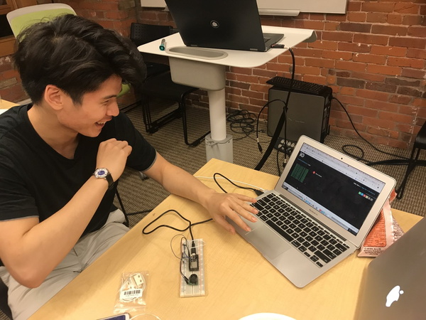laptop on table