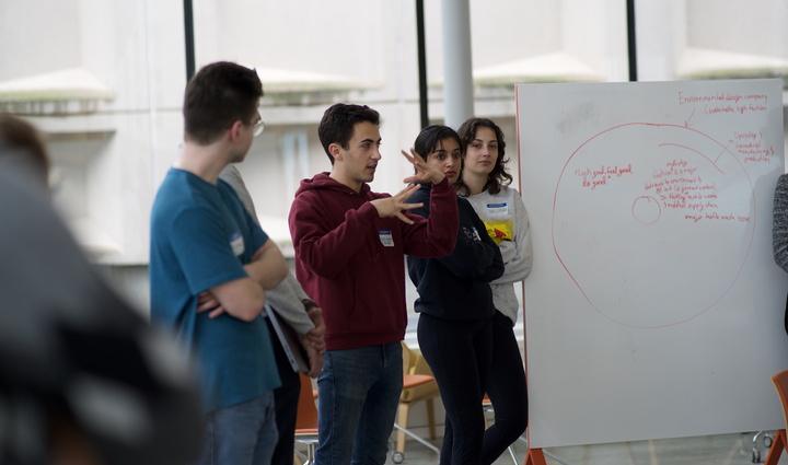 students presenting
