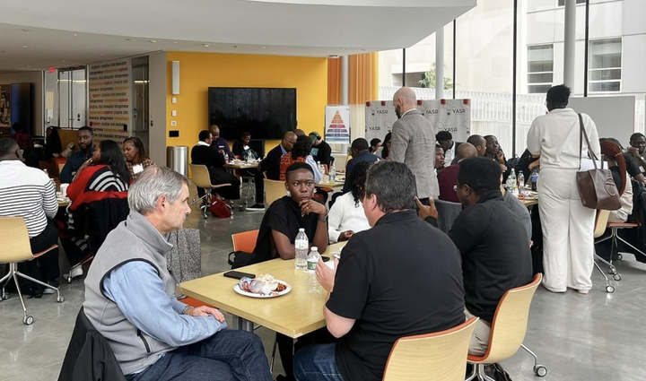students engaging in mentorship discussions