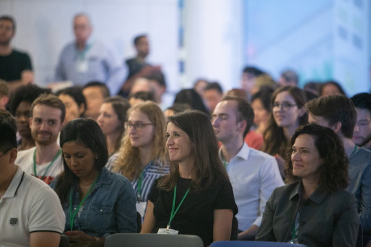 Audience at pitchoff event