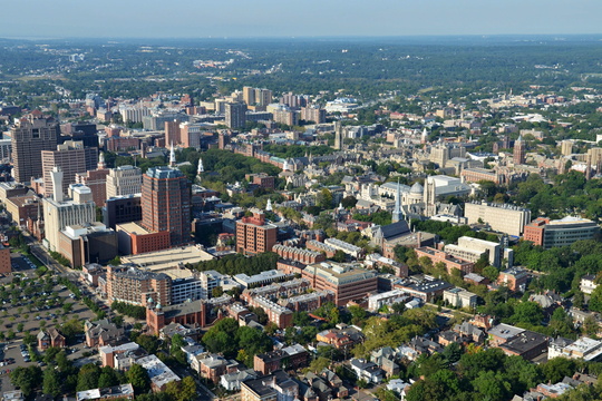 Aerial view of New Haven