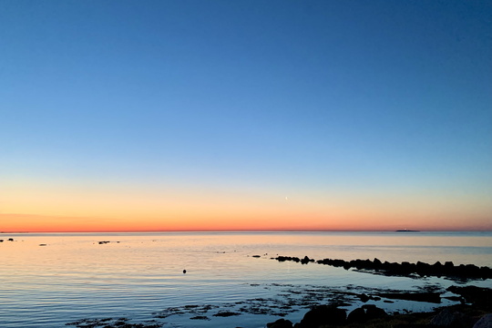 Image of sunrise along Connecticut coast