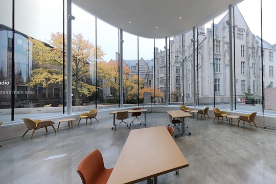 Screenshot from Tsai CITY virtual tour, showing studio