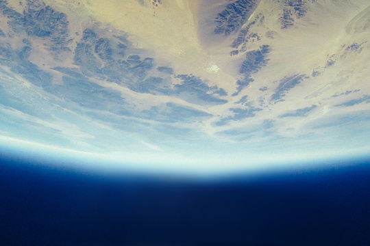 View of Earth and atmosphere