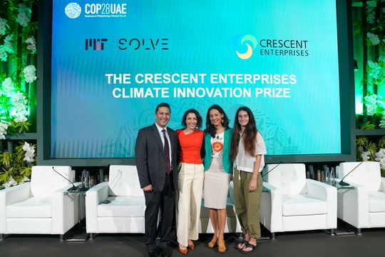 group photo of winner of the ‘Crescent Enterprises Climate Innovation Prize’