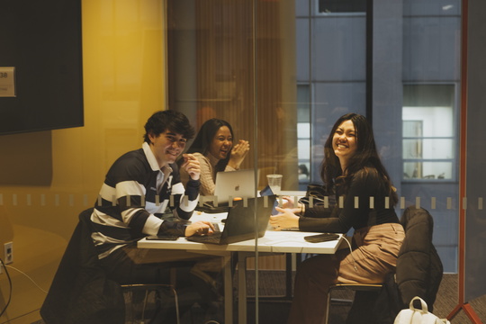 students smiling 